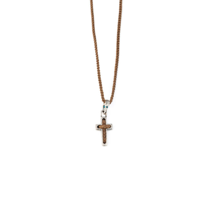 Babylonia Necklace Faith Brown - 935 Sterling Silver - Image 1