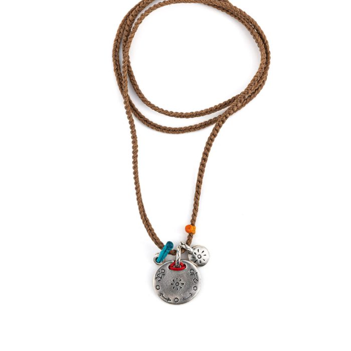 Babylonia Κολιέ Ασημένιο 935⁰ ~ Coin Charm - Image 2