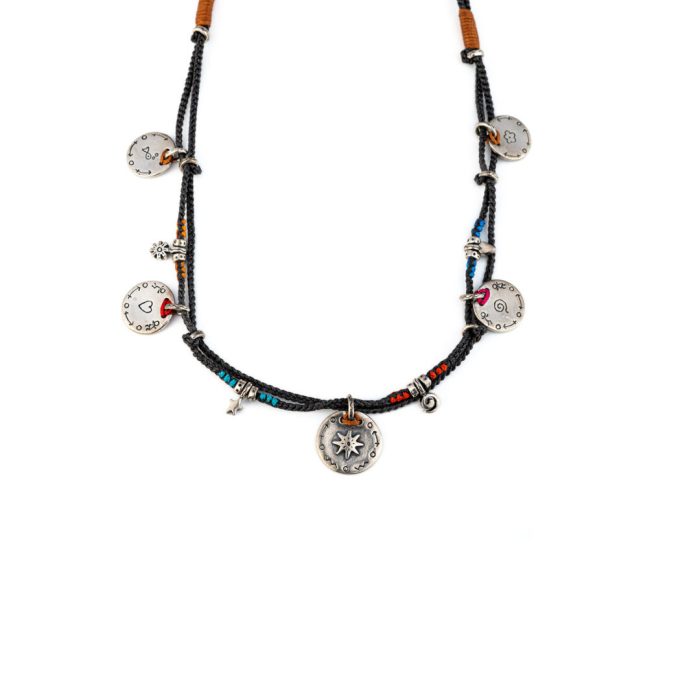 Babylonia Necklace Symbols - 935 Sterling Silver - Image 2