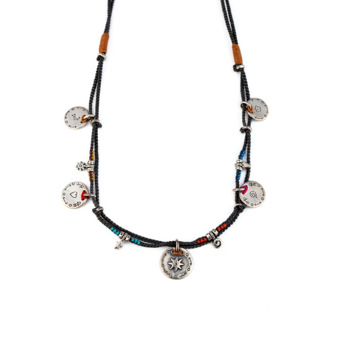 Babylonia Necklace Symbols - 935 Sterling Silver - Image 1