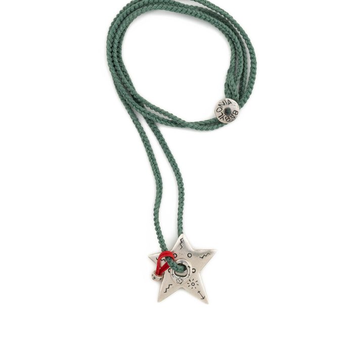 The Star of Happiness - Babylonia Silver Necklace - Image 2