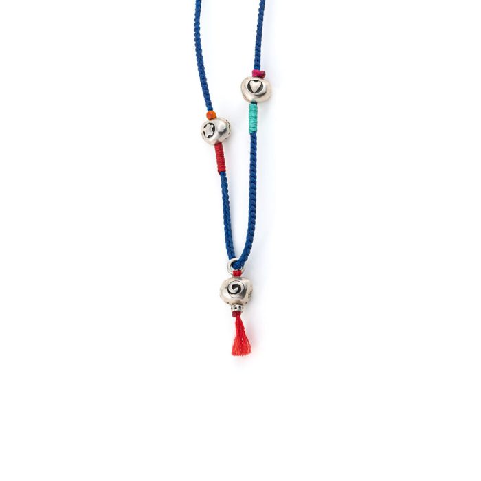 Babylonia Silver Necklace - Love Oxygen Peace - Image 1