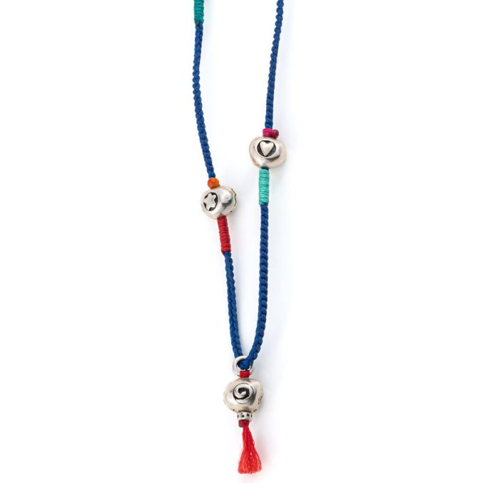 Babylonia Silver Necklace - Love Oxygen Peace - Image 2