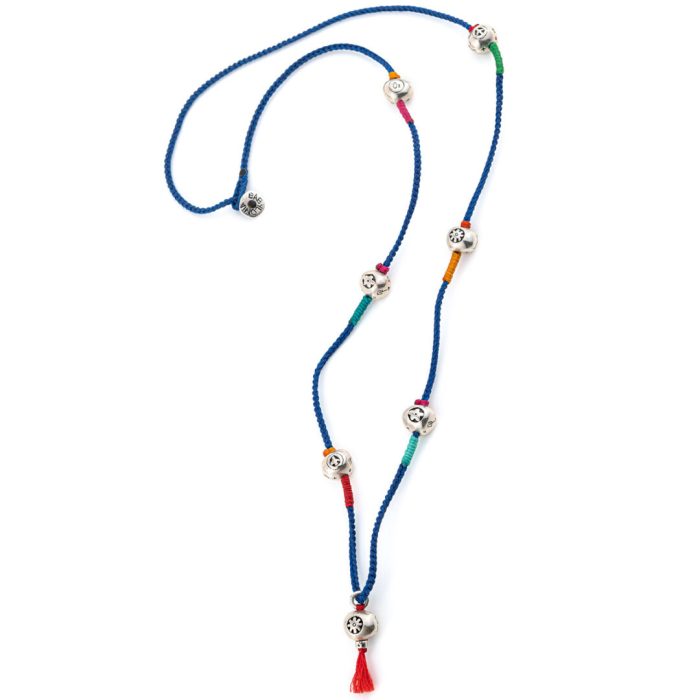 Babylonia Silver Necklace - Love Oxygen Peace - Image 3