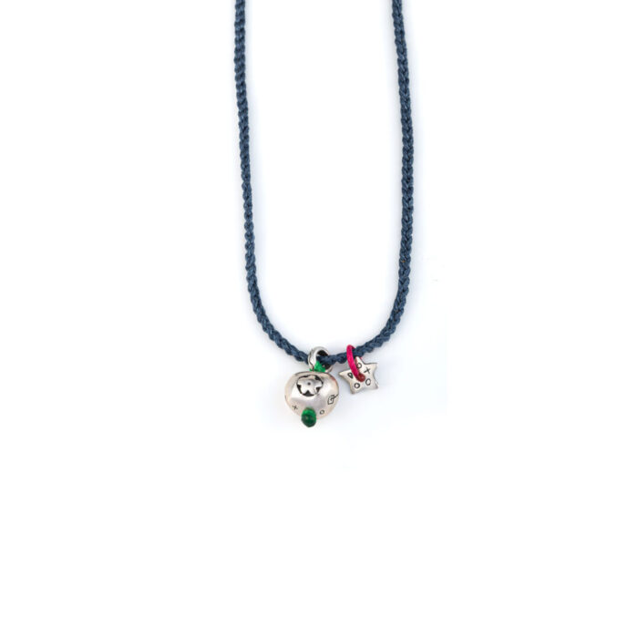 Babylonia Necklace Hopeful Love Blue Jean - Sterling Silver - Image 1