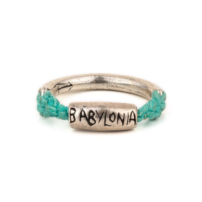 Babylonia Feeling Positive Ring - 935⁰ Sterling Silver - Image 2