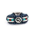 Babylonia Silver Ring ~ blue soul