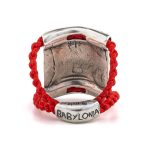 Babylonia Ring Red - 935 Sterling Silver - Image 2