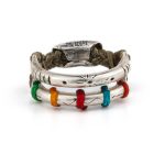 Babylonia Ring Rainbow – 935 Sterling Silver