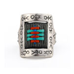 Babylonia Silver Ring - faith and peace