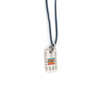 Babylonia Κολιέ Me and You Together Μπλε Τζιν – Ασήμι 935