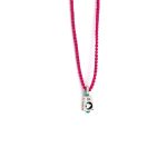 Babylonia Κολιέ Love Charm Φούξια – Ασήμι 935