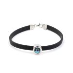 Eye Rubber Bracelet - Sterling Silver - Image 4