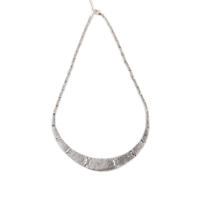 Greek Key Blue Opal necklace - Image 4