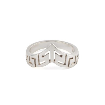 Sterling Silver Greek Key Ring