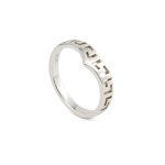 Greek Key Ring in Sterling Silver - Image 2
