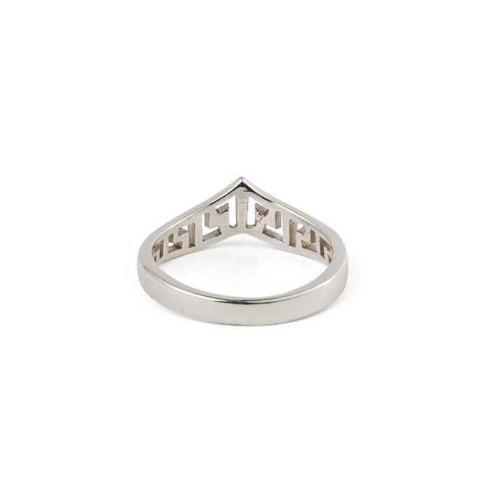 Greek Key Ring in Sterling Silver - Image 3