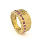 Vintage Ruby Ring – 925 Sterling Silver and Gold Plated - Image 3