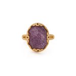 Δαχτυλίδι Οβάλ με Ruby – Ασήμι 925 Επιχρυσωμένο