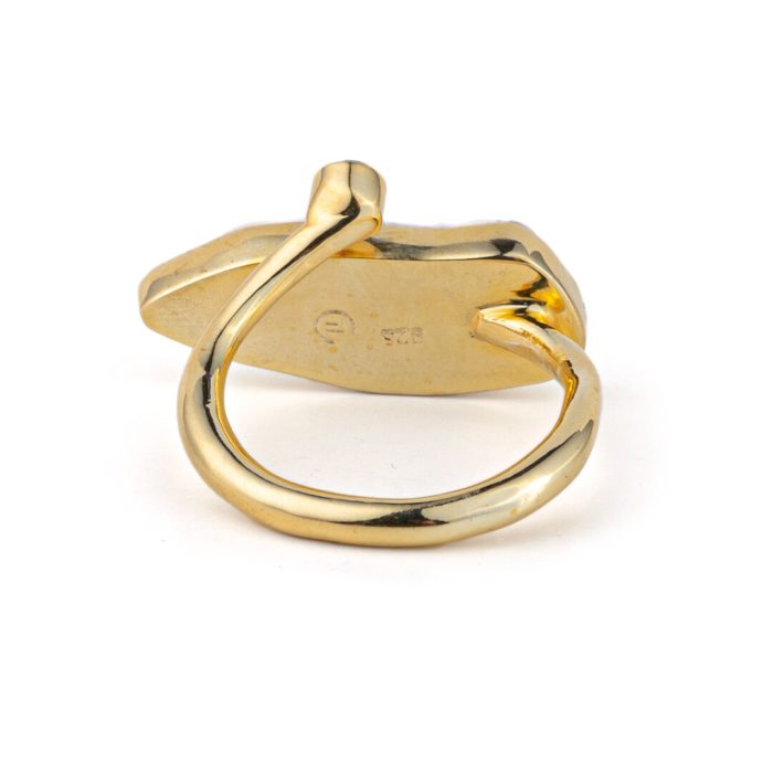 925 Sterling Silver Ring with Pearl and Peridot - Image 3