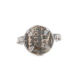 Hercules Swivel Flip Coin Ring – Sterling Silver - Image 4