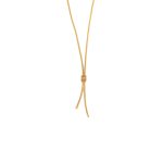 Knot Necklace Gold Plated
