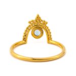 Δαχτυλίδι Blue Topaz - Ασήμι 925 Επιχρυσωμένο - Image 3