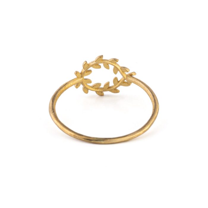 Olive Wreath Ring - 14K Gold - Image 3