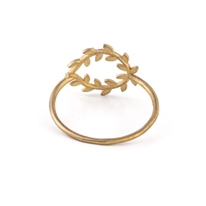 Olive Wreath Ring - 14K Gold - Image 2