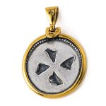 Pegasus Pendant - 925 Sterling Silver Gold Plated - Image 3