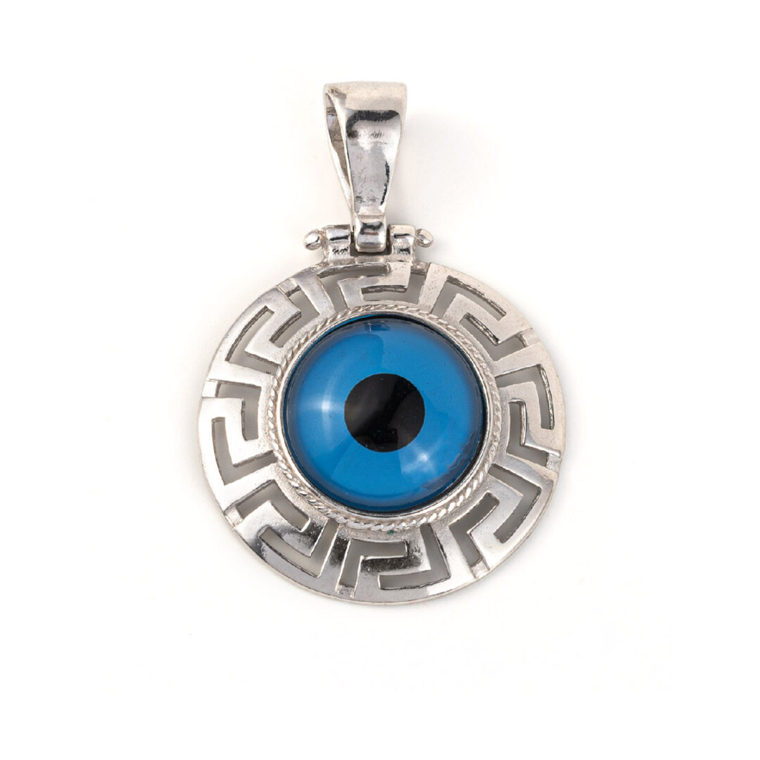 FR-P-0291801_1|FR-P-0291801b|package-roots Evil Eye Pendant with Meander - Image 1
