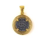 Minoan Phaistos Disc Pendant with Meander Bezel – 925 Sterling Silver - Image 4