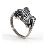 Rams Head - Sterling Silver Ring - Image 5