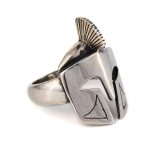 Spartan Helmet Ring - 925 Sterling Silver - Image 2
