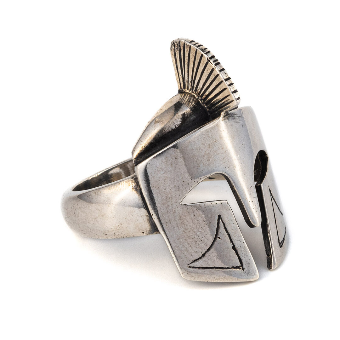 FR-R-0255201i Spartan Helmet Ring - 925 Sterling Silver - Image 2