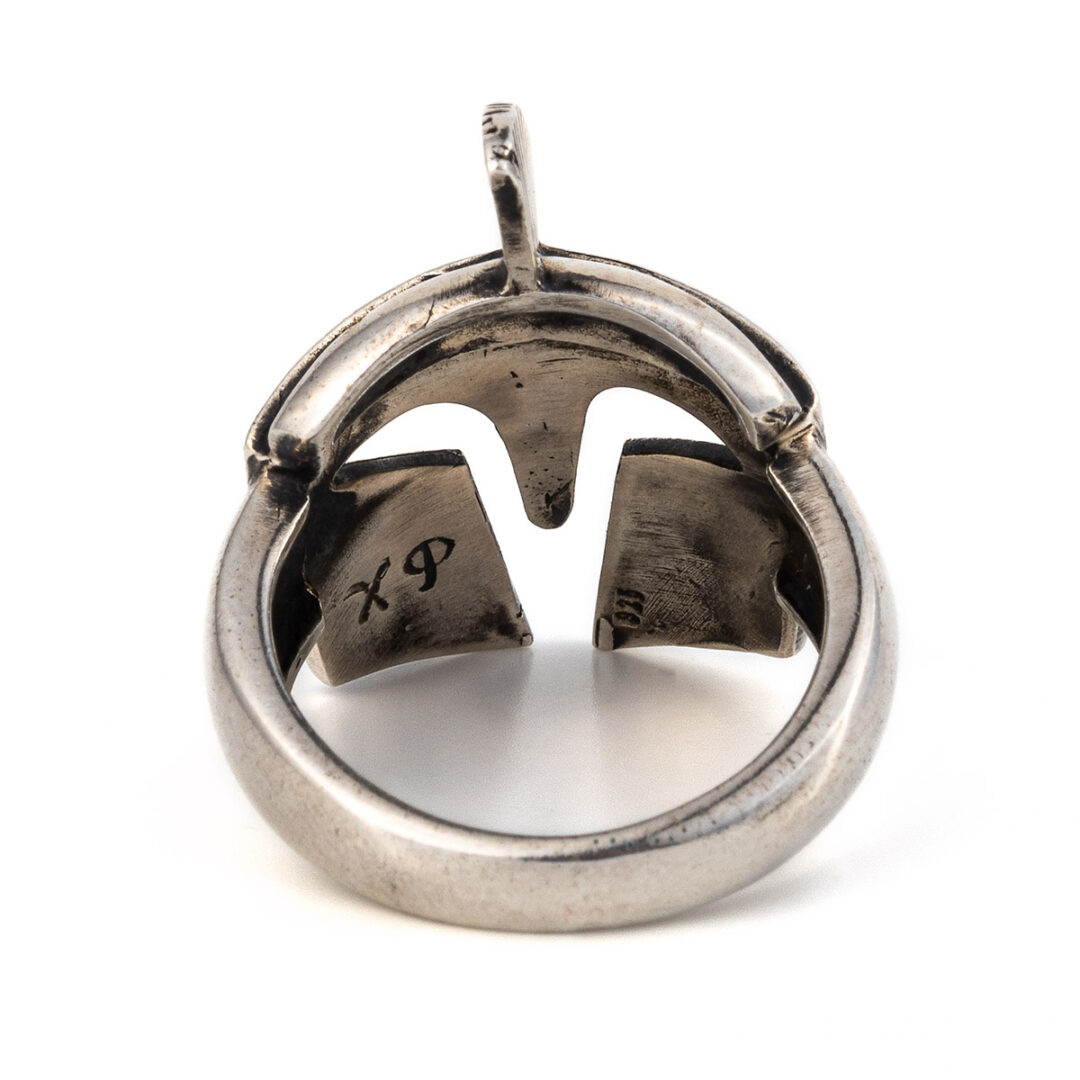 FR-R-0255201k Spartan Helmet Ring - 925 Sterling Silver - Image 3