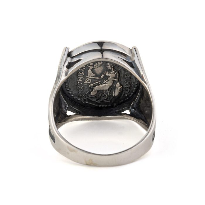 Alexander The Great Coin Ring – 925 Sterling Silver - Image 2