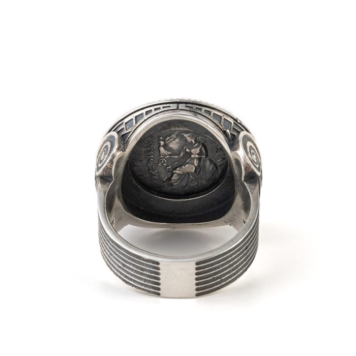 Alexander the Great Portrait Coin Ring – 925 Sterling Silver - Image 3