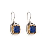 Gerochristo - Iris earrings in Sterling Silver with Gemstone
