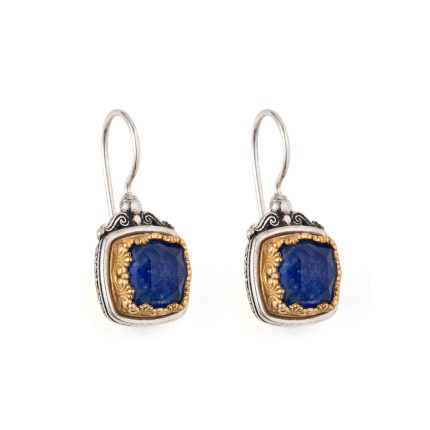 Gerochristo - Iris earrings in Sterling Silver with Gemstone