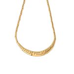 Greek Key Meander Silver Necklace - Image 2