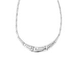 Greek Key Meander Silver Necklace - Image 4