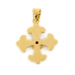 Βυζαντινός Σταυρός με Ρουμπίνι - 18Κ Χρυσό - Image 5