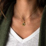 Μενταγιόν Φλοράλ Μάτι - Χρυσό 14Κ - Image 2