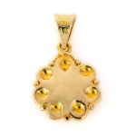 Μενταγιόν Φλοράλ Μάτι - Χρυσό 14Κ - Image 4