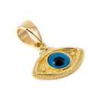 Evil Eye Pendant - 14K Gold - Image 3
