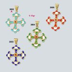 Βυζαντινός Σταυρός με Ρουμπίνι - 18Κ Χρυσό - Image 10