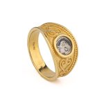 Goddess Athena Ring - 14k Gold and Silver - Image 3