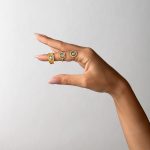 Goddess Athena Round Ring - 14k Gold and Sterling Silver - Image 4