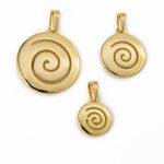 14k Gold Spiral Pendant - Image 5